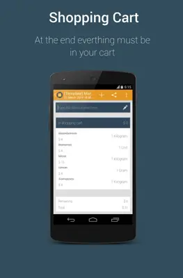 Shopping List android App screenshot 1